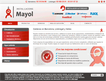 Tablet Screenshot of instalacionesmayol.com